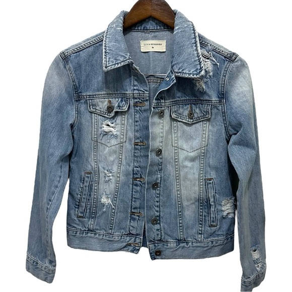 Reserved Jackets & Blazers - 057 Reserved Denim Jacket | EUC Light blue wash | Streetwear & Trendy (Size 36)